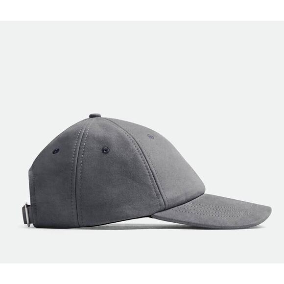 Bottega Veneta Printed Leather Baseball Cap Gray Hat L (59 cm) 739329 NWT $950 main image 12